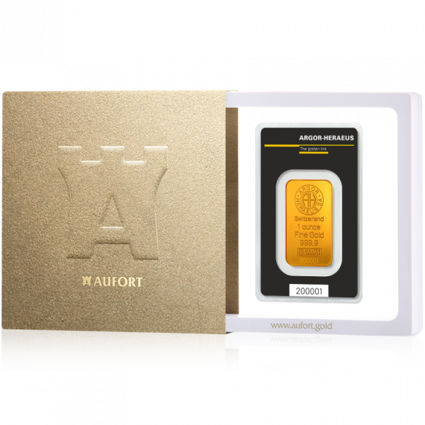Золотой слиток, 1 oz, в подарочной упаковке
